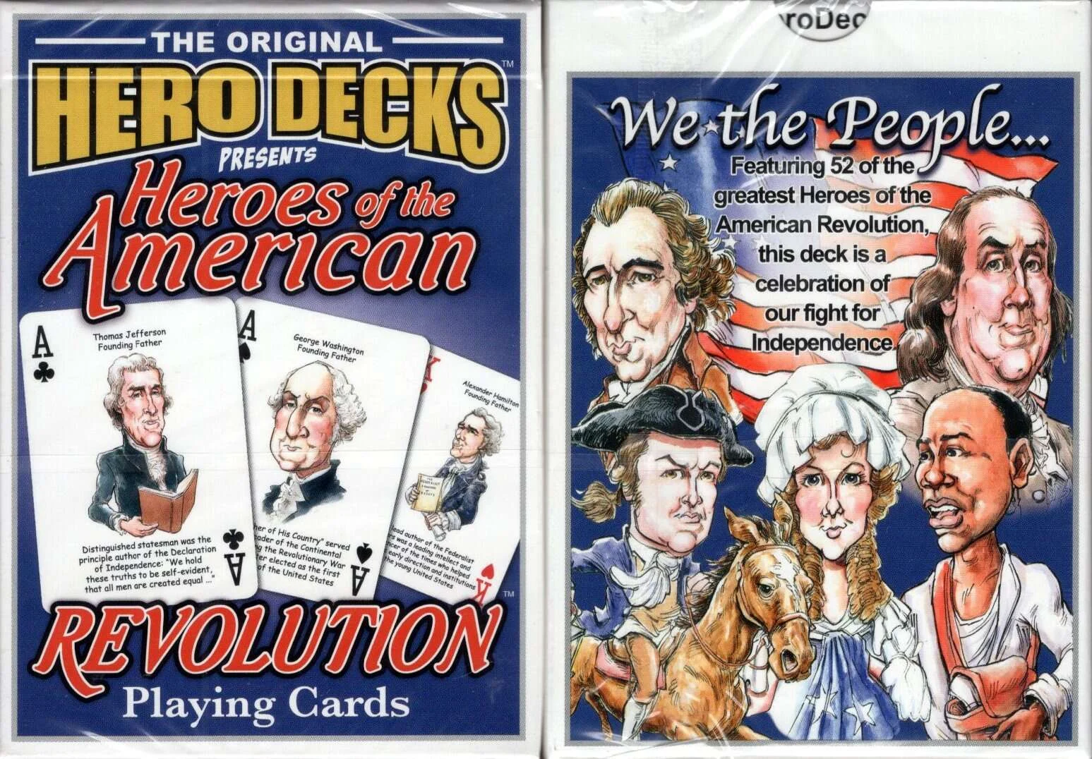 Heroes of the American Revolution Playing Cards
