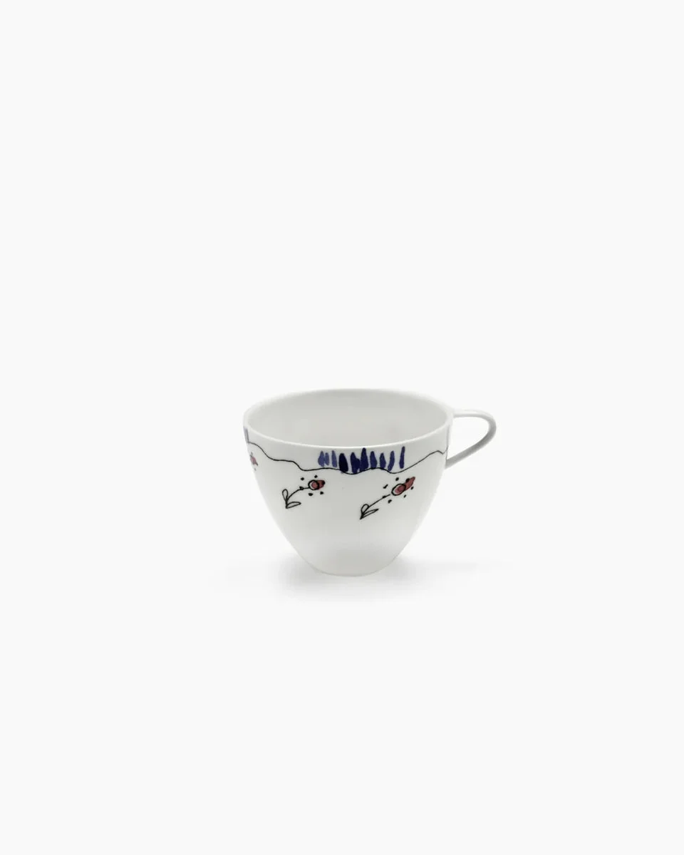 High Coffee Cups Blossom milk Midnight Flowers