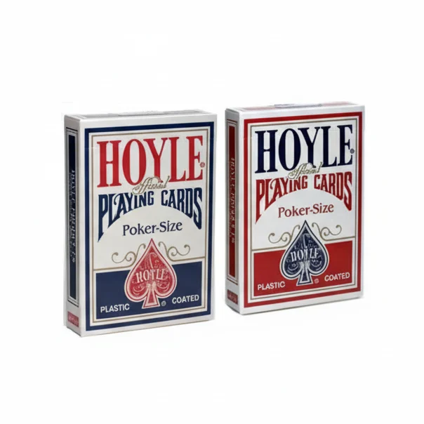Hoyle Playing Cards – Shell Back Design - Red & Blue Poker Cards