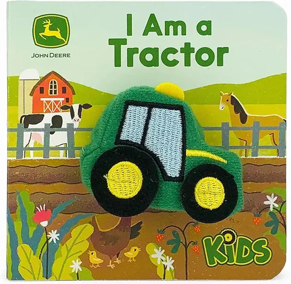 I Am a Tractor - John Deere Finger Puppet Board Book for Babies and Toddlers
