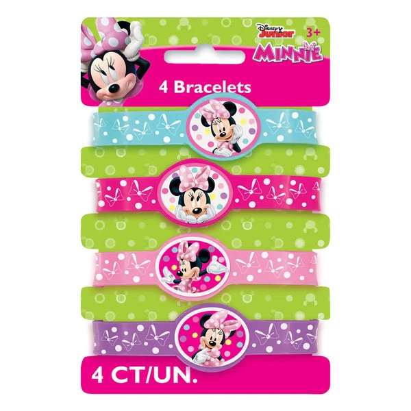 Iconic Minnie Mouse - Stretch Bracelets - (4ct per pkg)