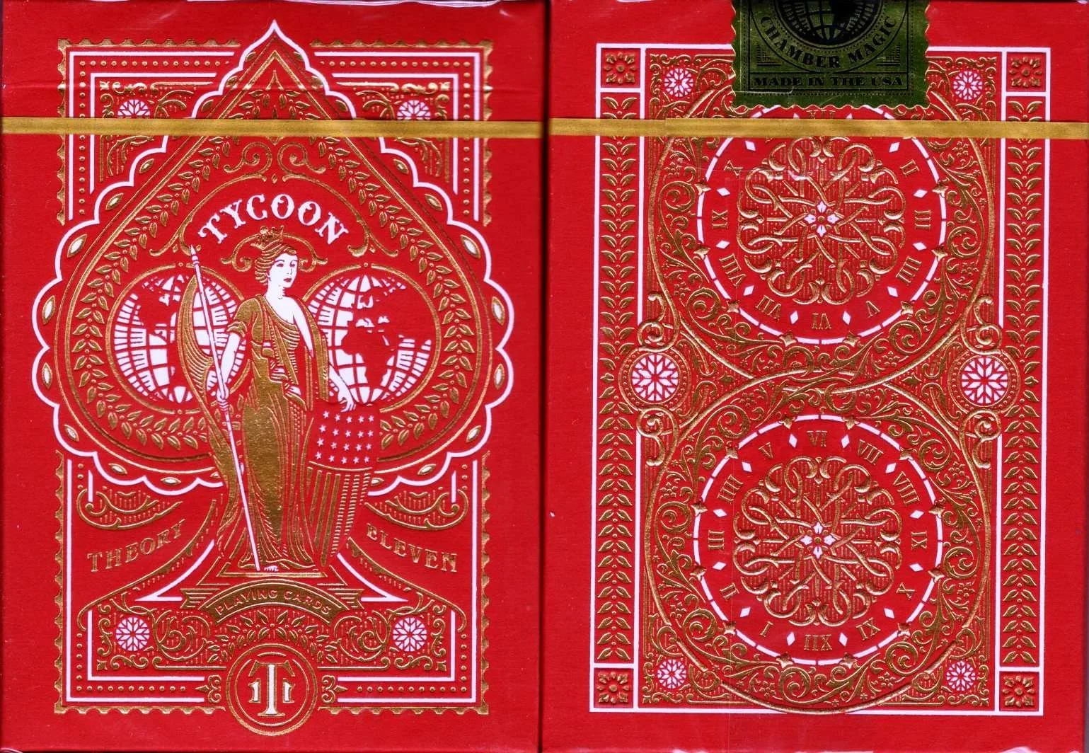 Tycoon Crimson Red Playing Cards USPCC