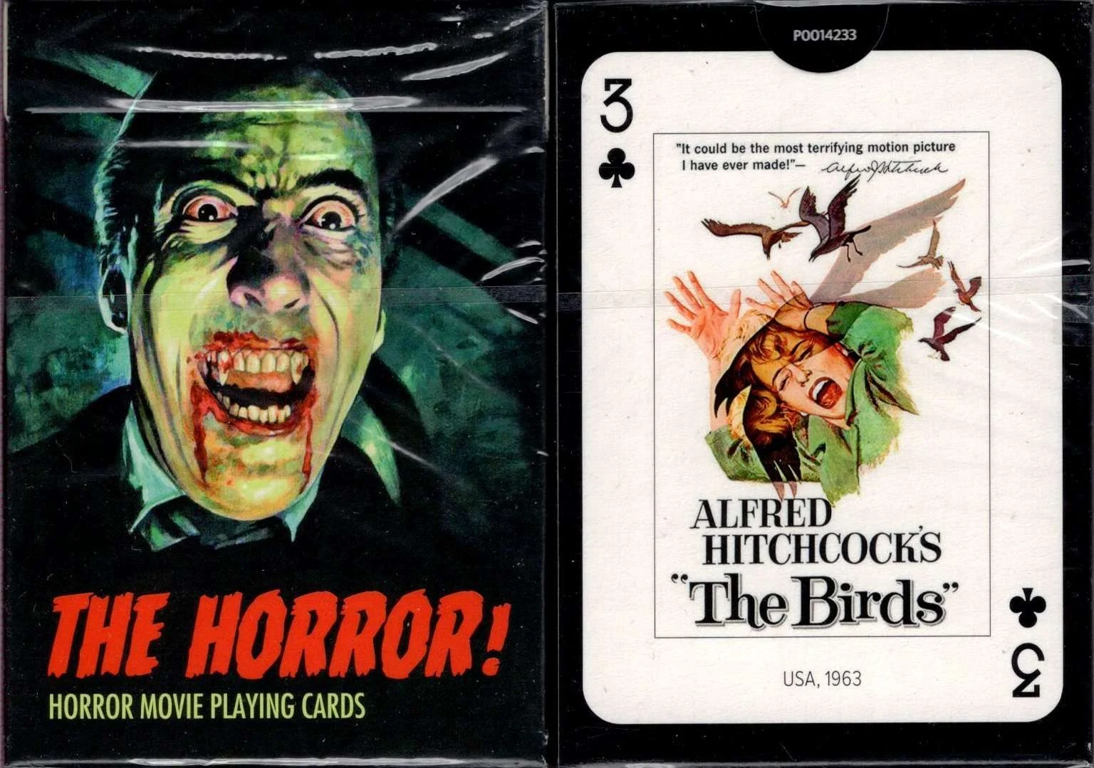 The Horror! Movie Poster Playing Cardsby Piatnik