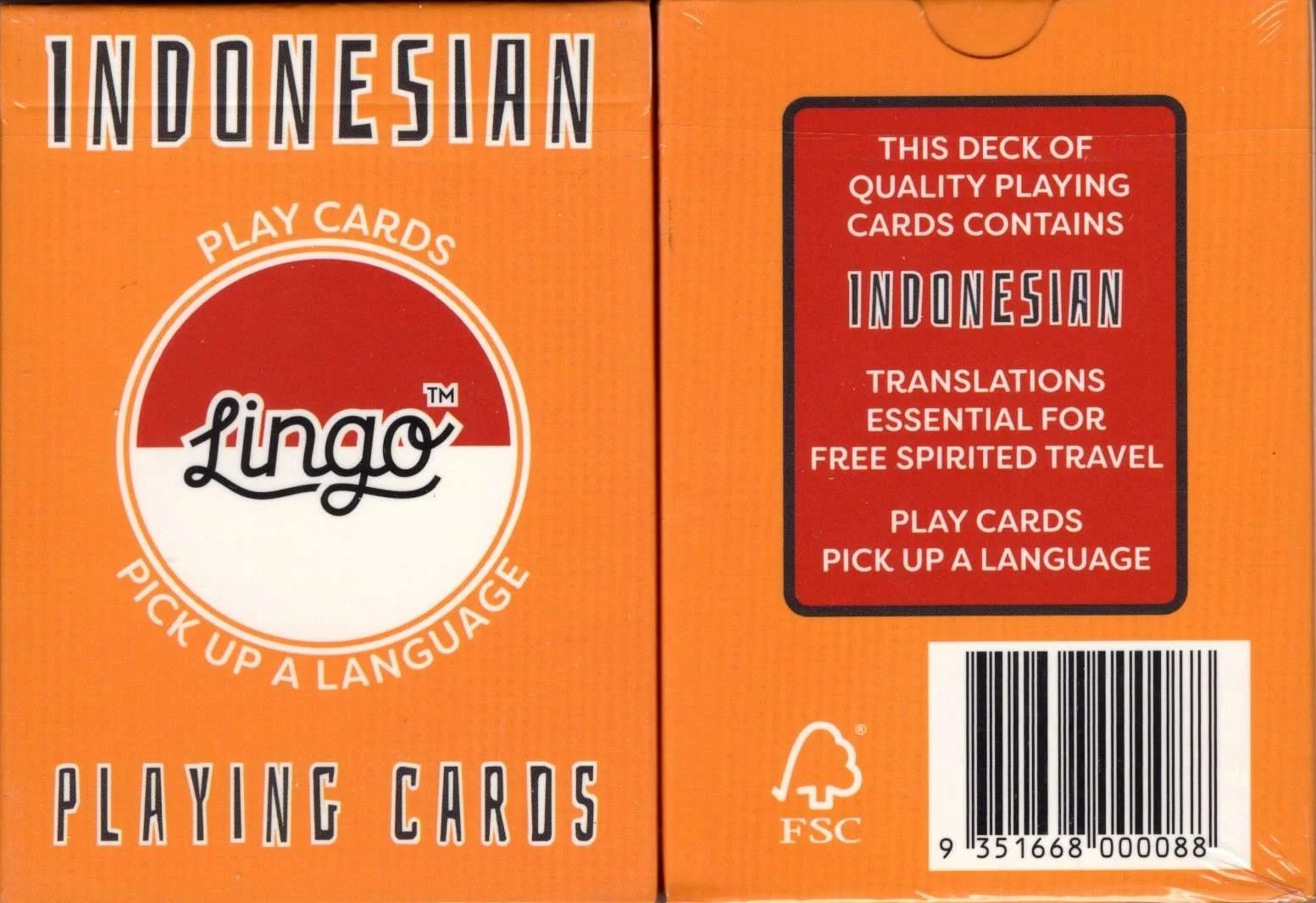 Indonesian Lingo Playing Cards