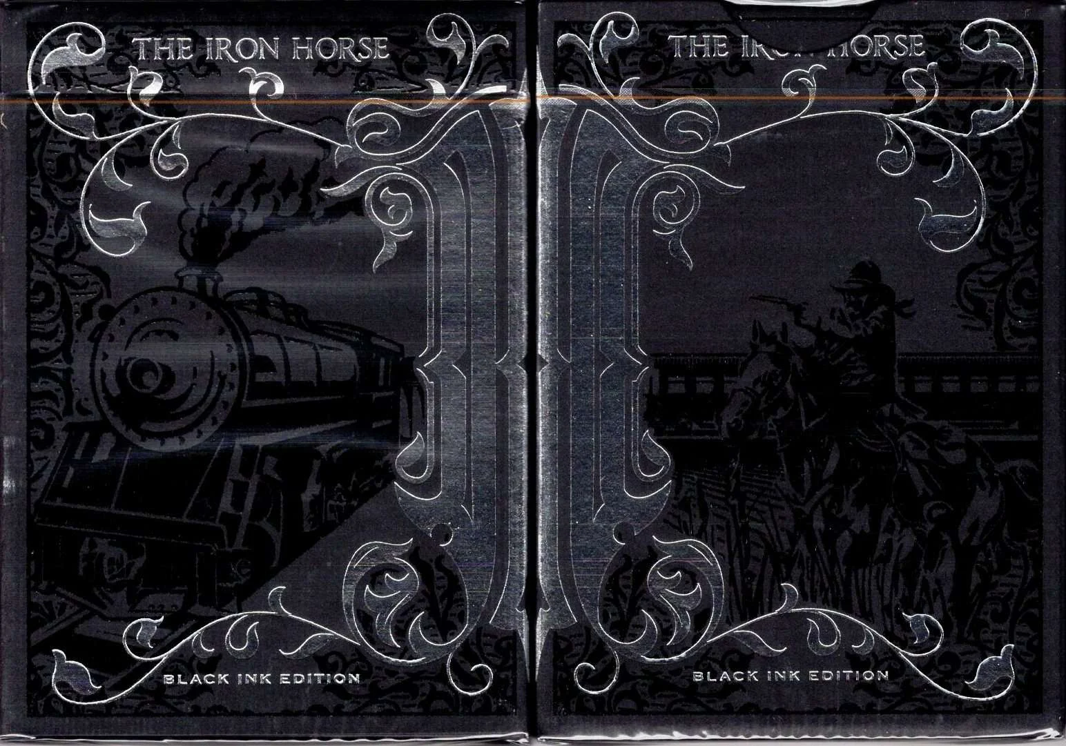 The Iron Horse Black Ink Playing Cards LPCC