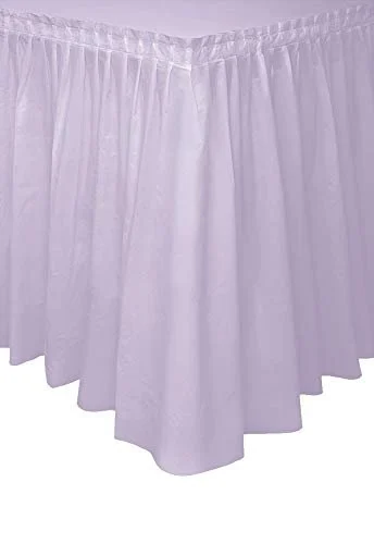 Ivory Plastic Table Skirt, 29" x 14ft.