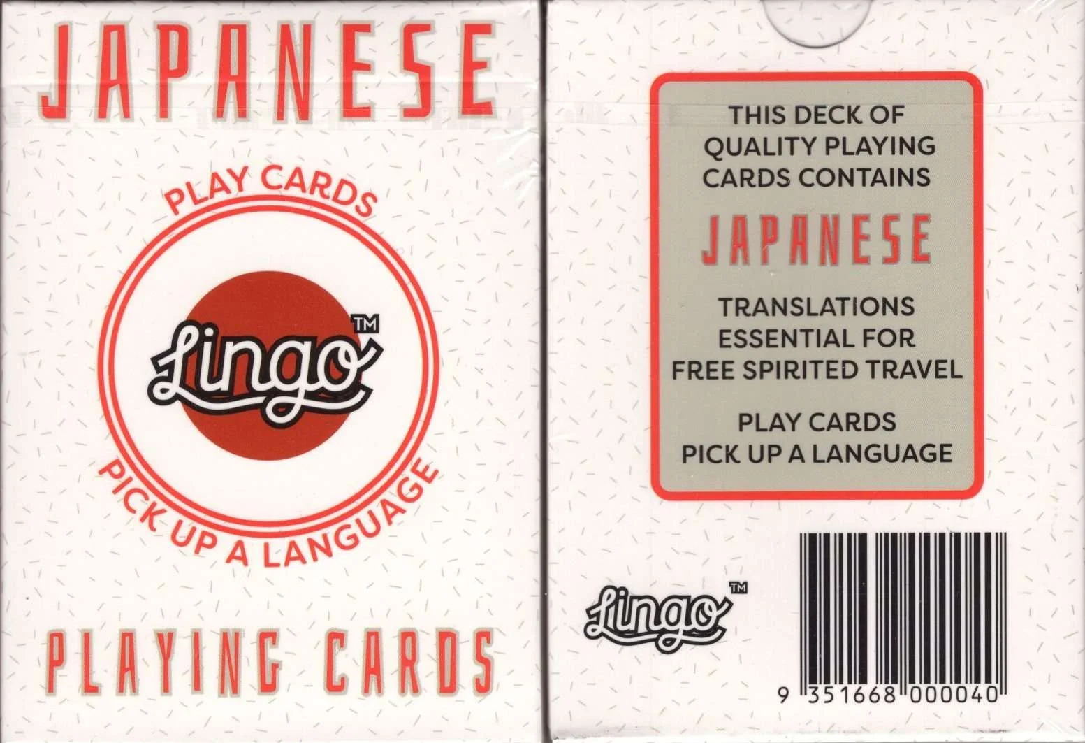 Japanese Lingo Playing Cards