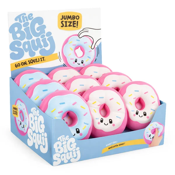 Jumbo Squishy Donut Stress Toy - Assorted Colors