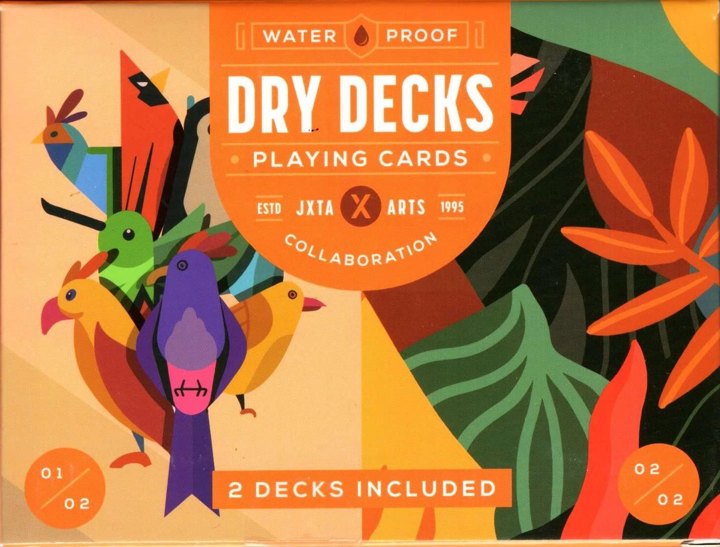 Jungle Birds Plastic Playing Cards 2 Deck Set