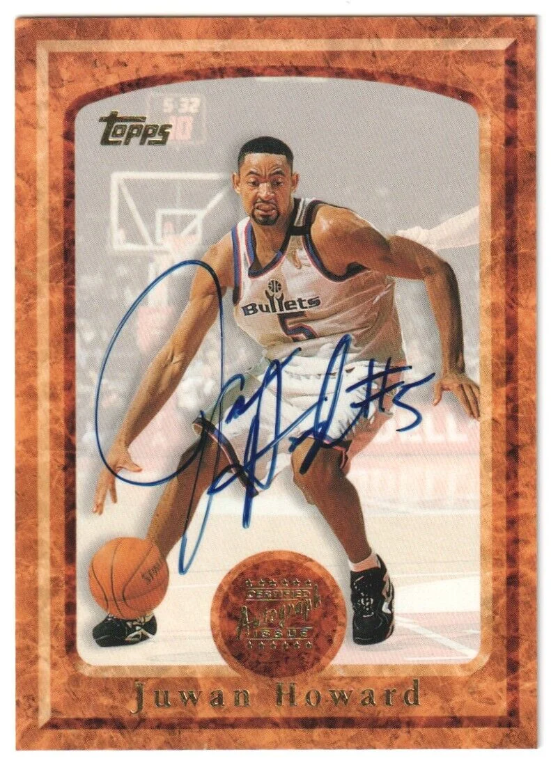 JUWAN HOWARD 1997-98 Topps Autograph Auto - WIZARDS