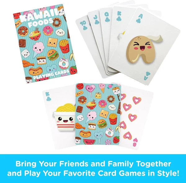 Kawaii Foods Themed Deck of Cards for Your Favorite Card Games