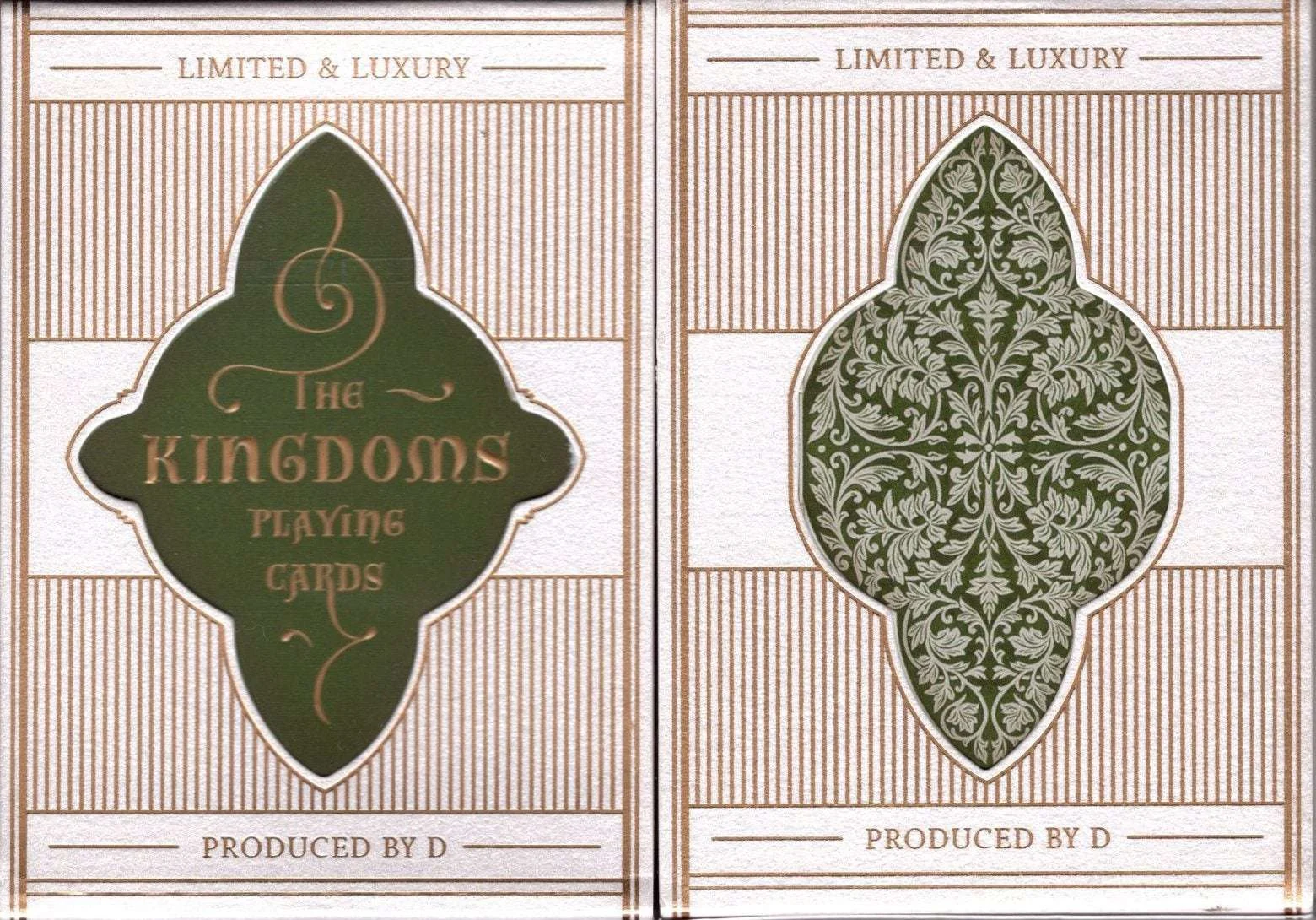 The Kingdoms Green Playing Cards USPCC