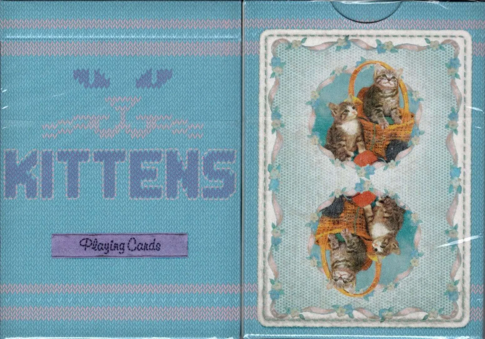 Kittens Blue Marked Playing Cards Cartamundi