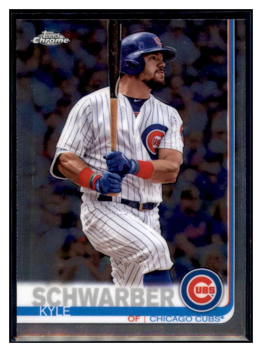 Kyle Schwarber 2019 Topps Chrome Chicago Cubs Baseball Card CBT1B