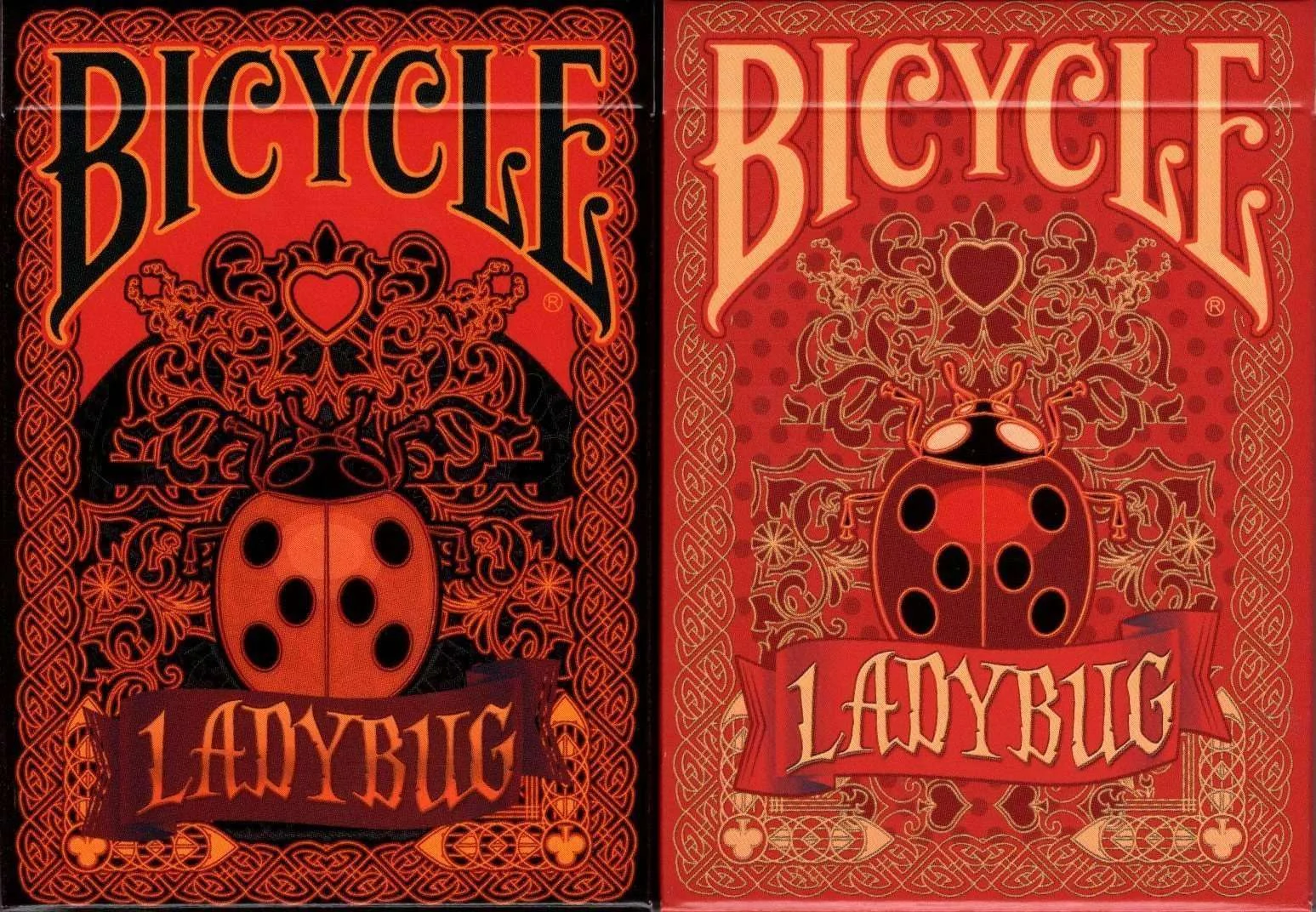 Ladybug Bicycle Gilded Playing Cards