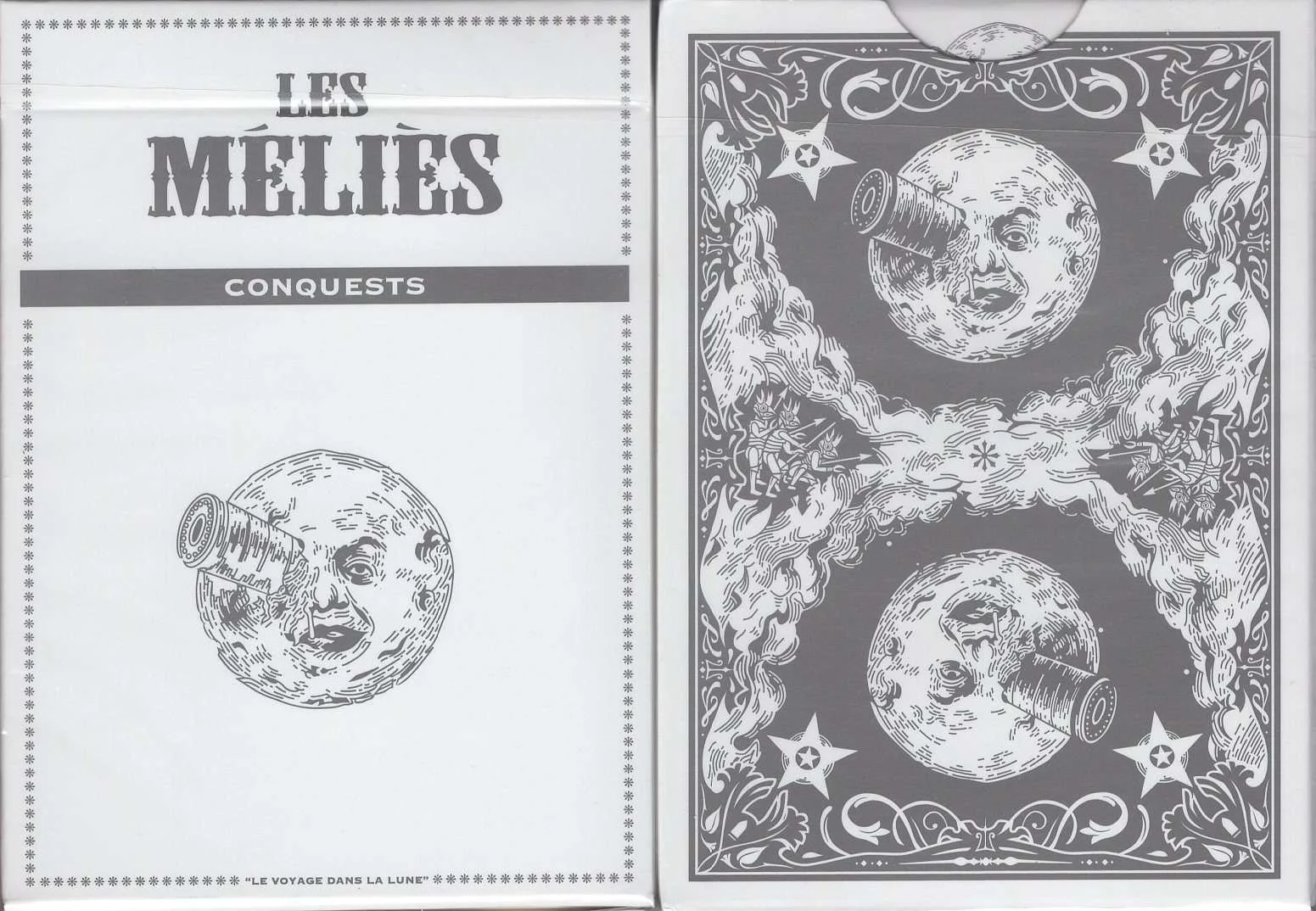 Les Melies Conquests White Playing Cards USPCC