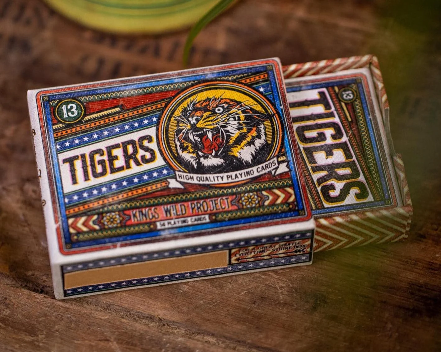 Limited Edition Tiger V2 - Matchbox Playing Cards by Kings Wild Projects