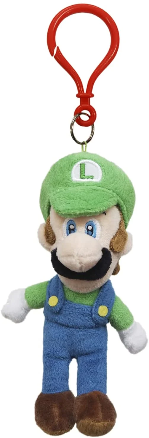 Little Buddy 5 Inch Plush Key Chain - Super Mario - Luigi