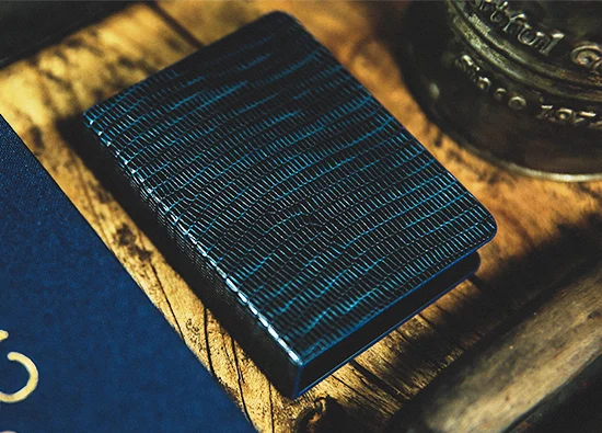 Lizard Grain Leather Playing Card Guard Clip