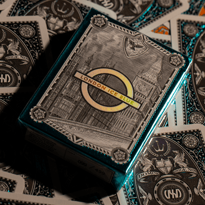 London Diffractor Playing Cards -Ice Blue