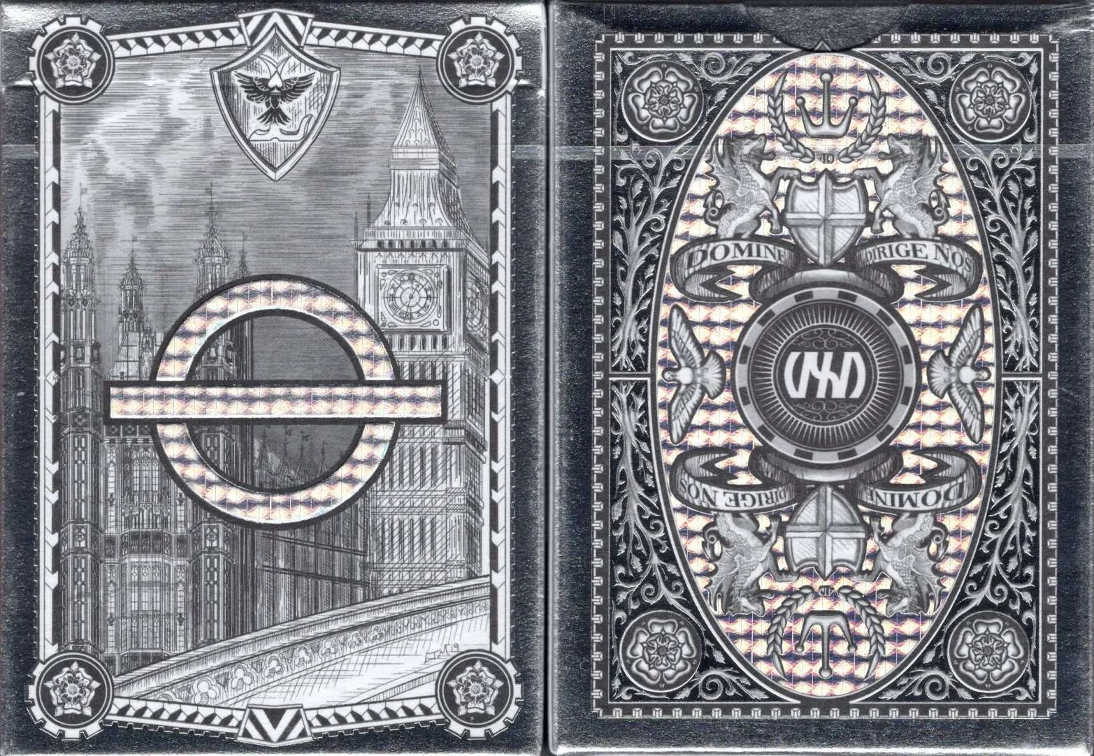 London Silver Diffractor Playing Cards