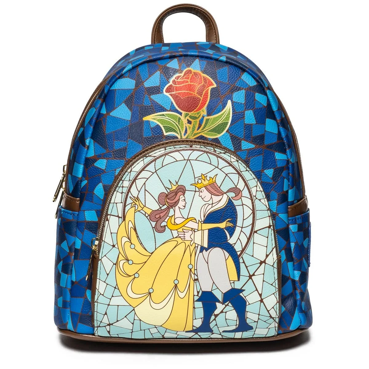 Loungefly Stained Glass Window Mini Backpack - Beauty and the Beast (Entertainment Earth Exclusive)