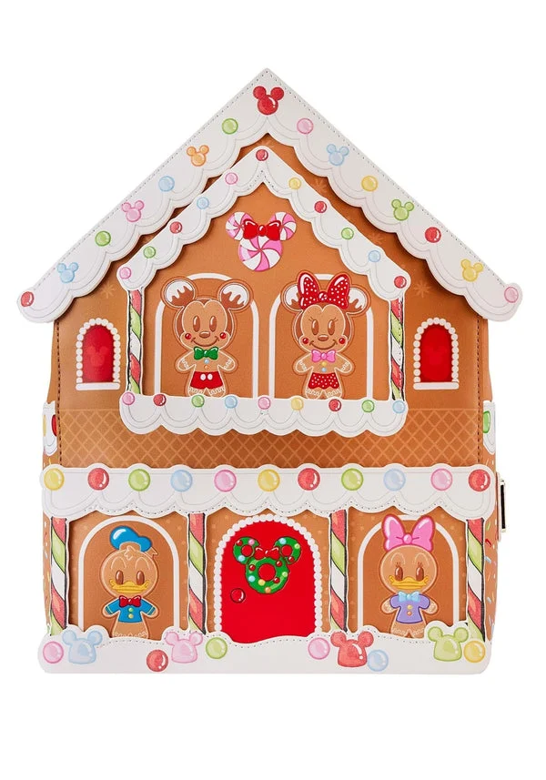 Loungefly X Disney Mickey and Friends Gingerbread House Mini Backpack - Disneybound Disney Lovers