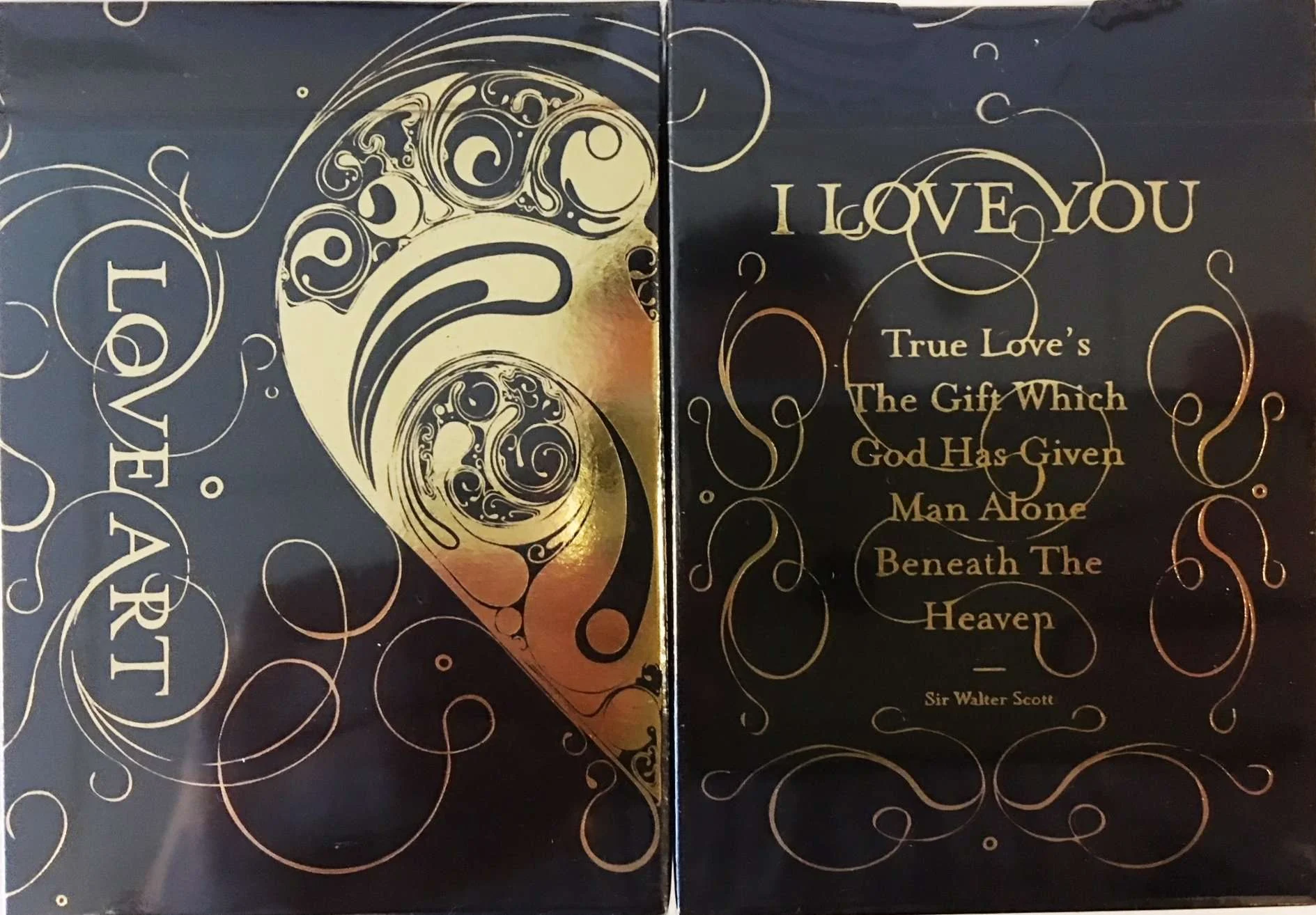 Love Art Gold Playing Cards USPCC