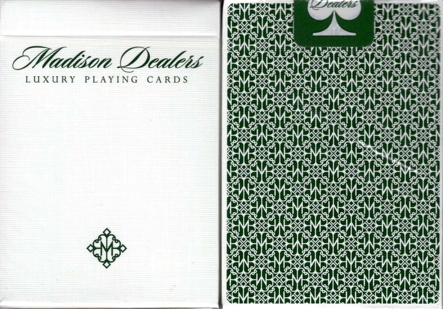 Madison Dealers Green Playing Cards USPCC