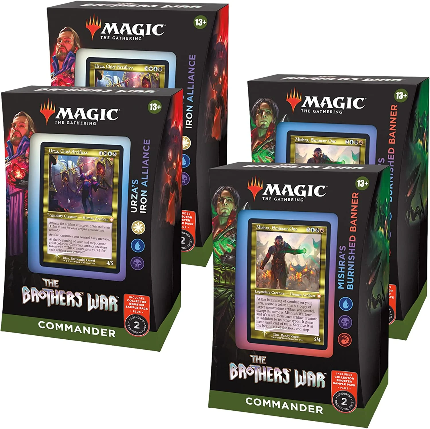 Magic: The Gathering Commander Deck Case - The Brothers' War (2 of Each Deck)