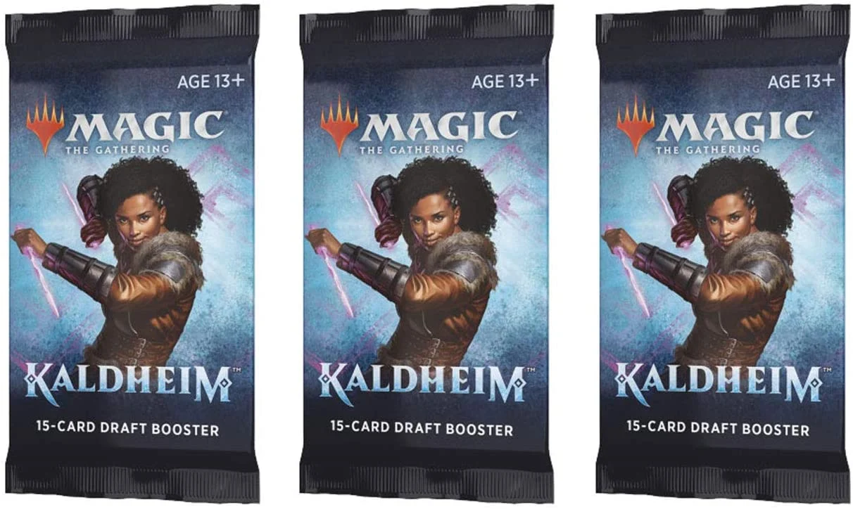 Magic: The Gathering Draft Booster Pack Lot - Kaldheim - 3 Packs