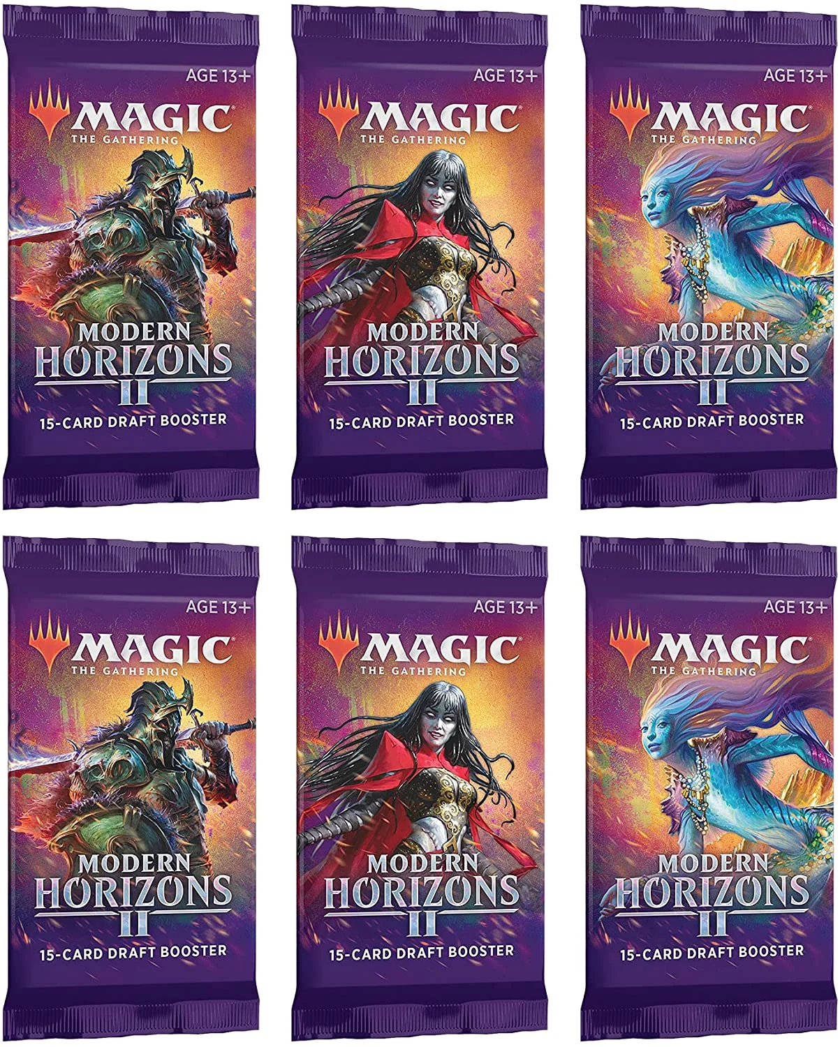 Magic: The Gathering Draft Booster Pack Lot - Modern Horizons 2 - 6 Packs
