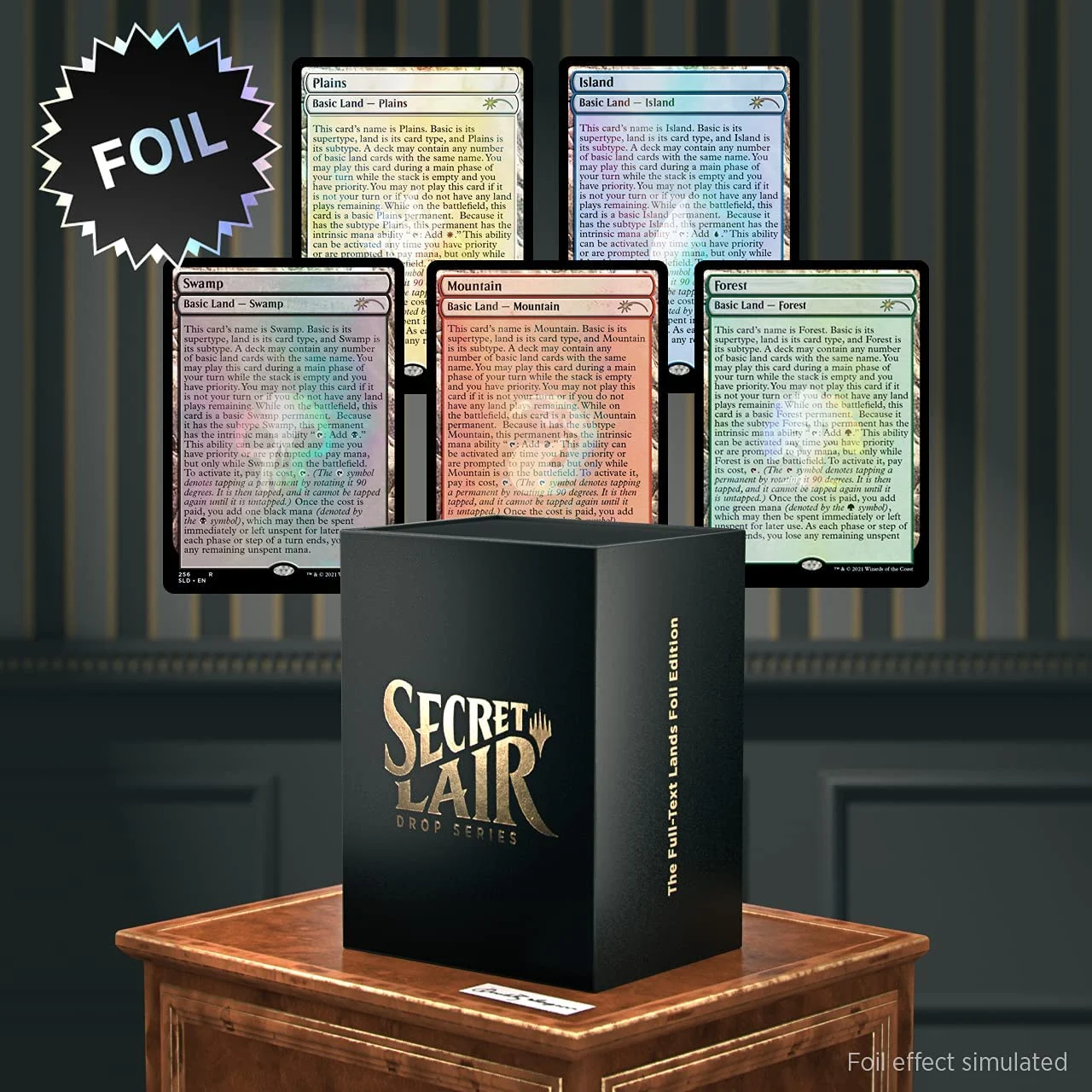 Magic: The Gathering Secret Lair - Premium Foil Edition - Full Text Lands