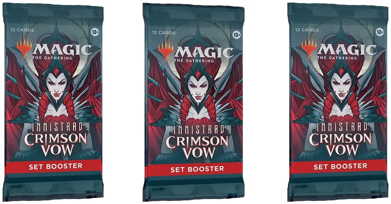 Magic: The Gathering Set Booster Pack Lot - Innistrad: Crimson Vow - 3 Packs
