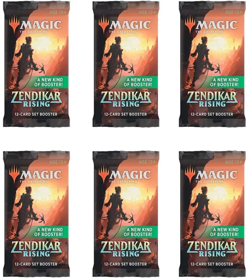 Magic: The Gathering Set Booster Pack Lot - Zendikar Rising - 6 Packs
