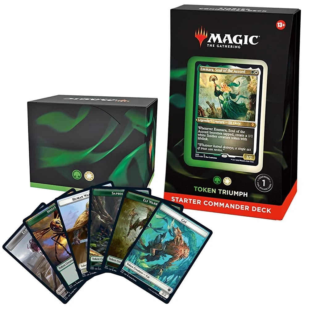 Magic: The Gathering Starter Commander Deck – Token Triumph (Green-White)