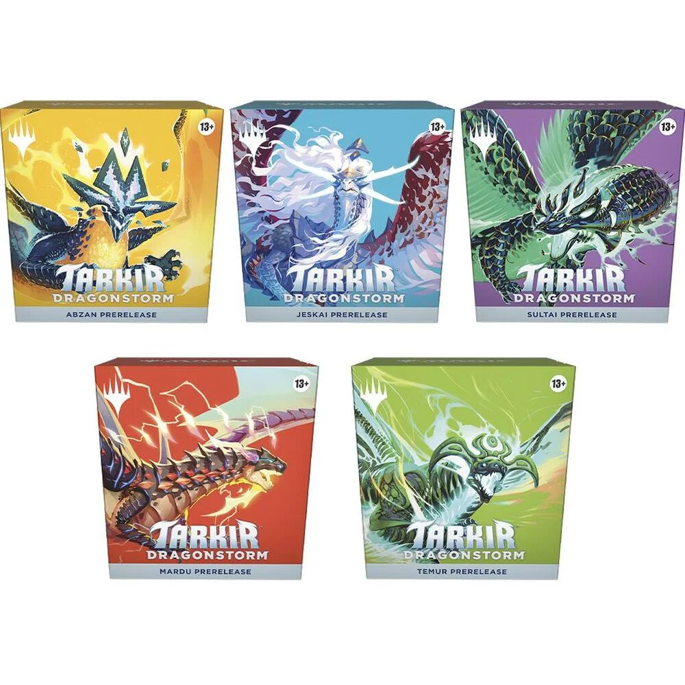 Magic: The Gathering Tarkir: Dragonstorm Prerelease Kits (Set of 5)