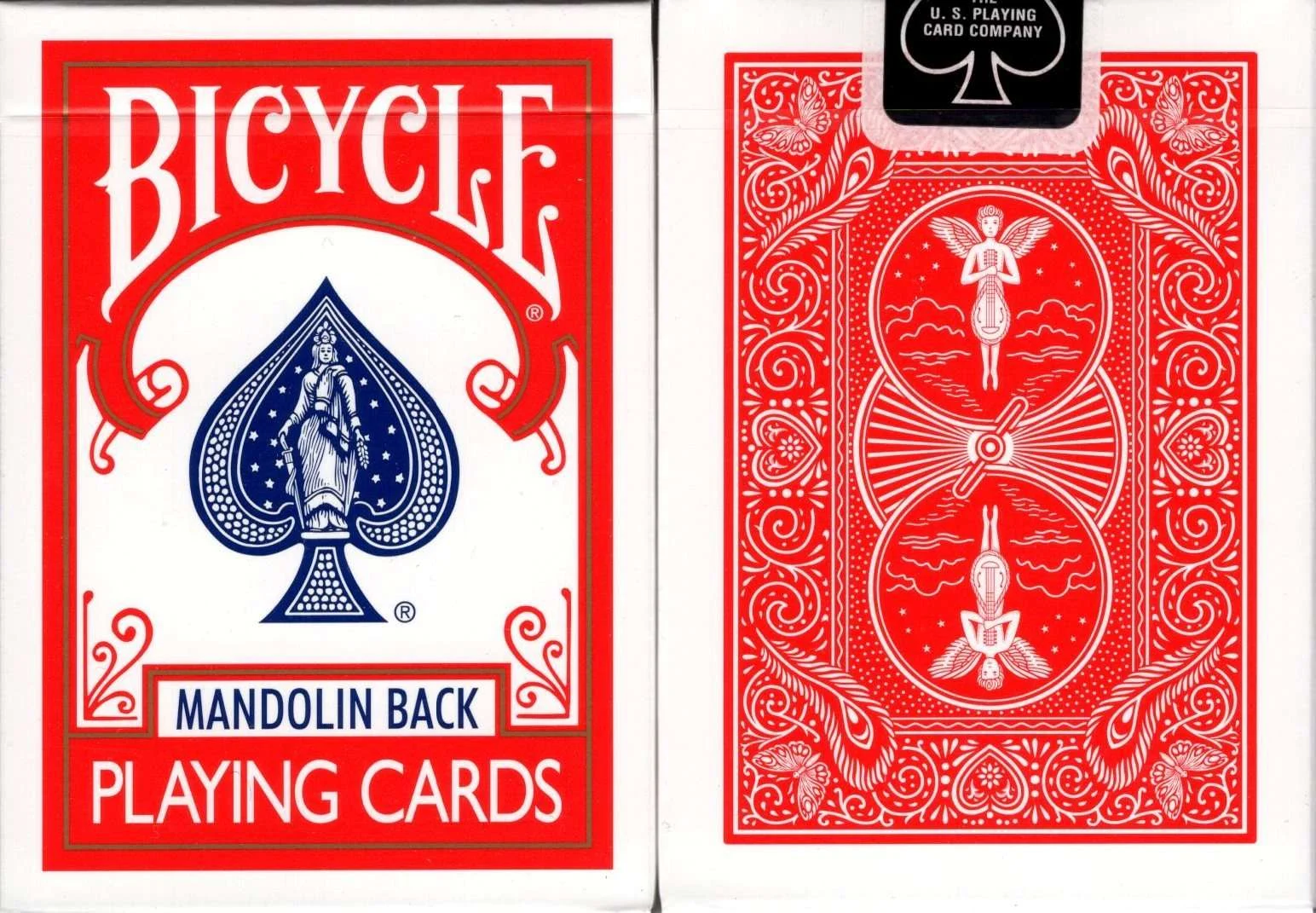 Mandolin 809 Back Red Bicycle Playing Cards