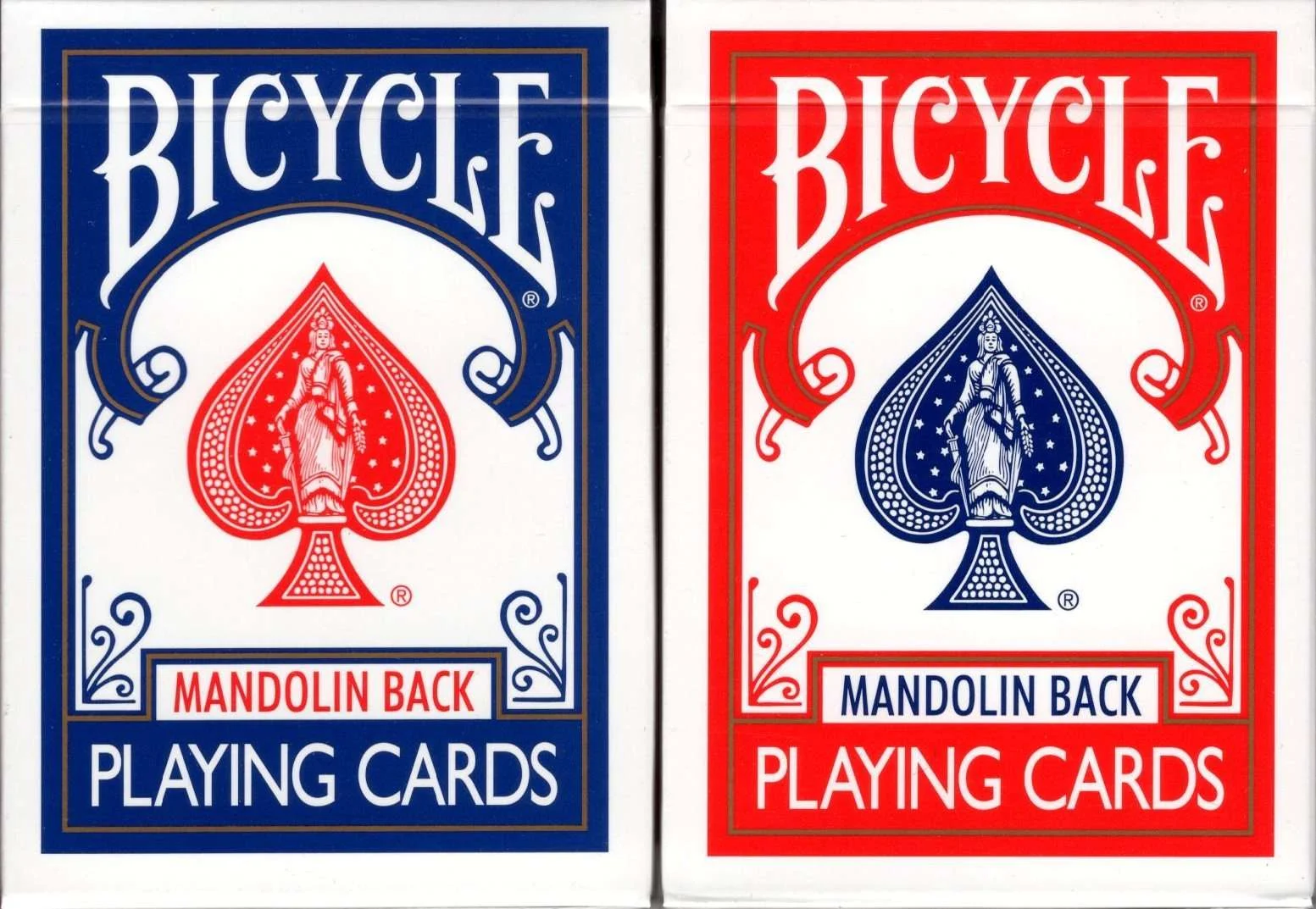 Mandolin 809 Red & Blue Back 2 Deck Set Bicycle Playing Cards