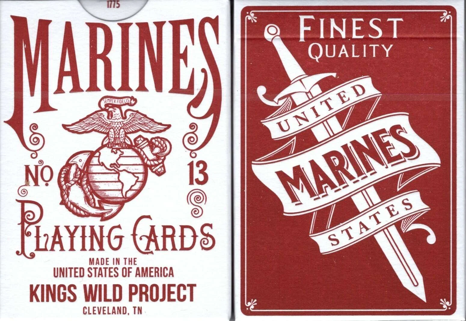 Marines Standard Playing Cards by Kings Wild Project