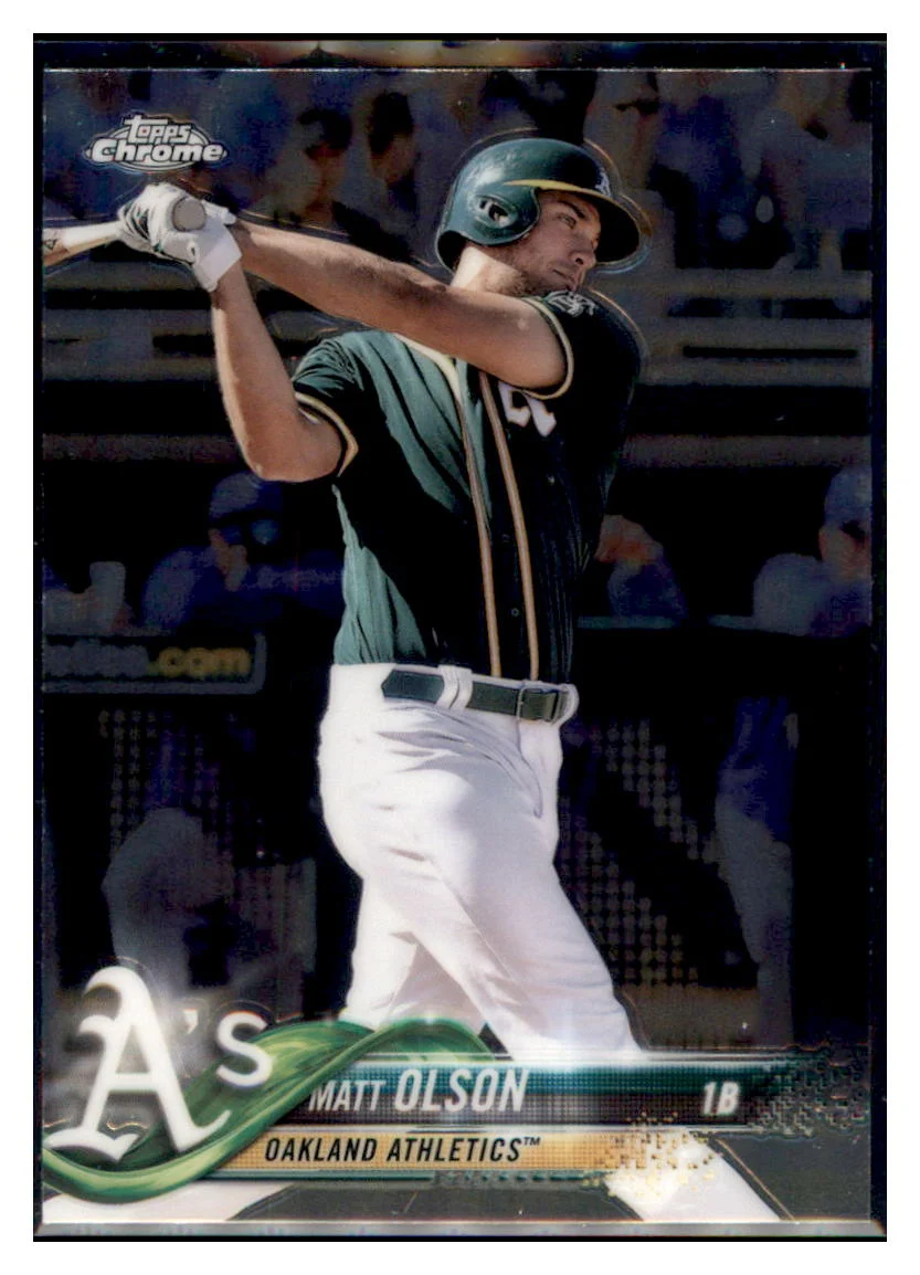 Matt Olson 2018 Topps Chrome Edition - Oakland Athletics #64 Card M32P3