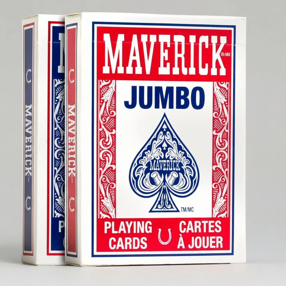 Maverick Playing Cards – Jumbo Index – Legacy – Red or Blue Deck