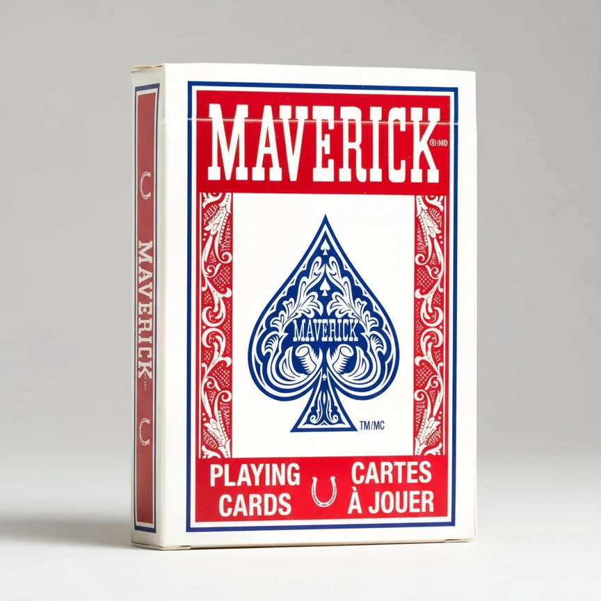 Maverick Playing Cards – Standard Index – Legacy – Red or Blue Deck