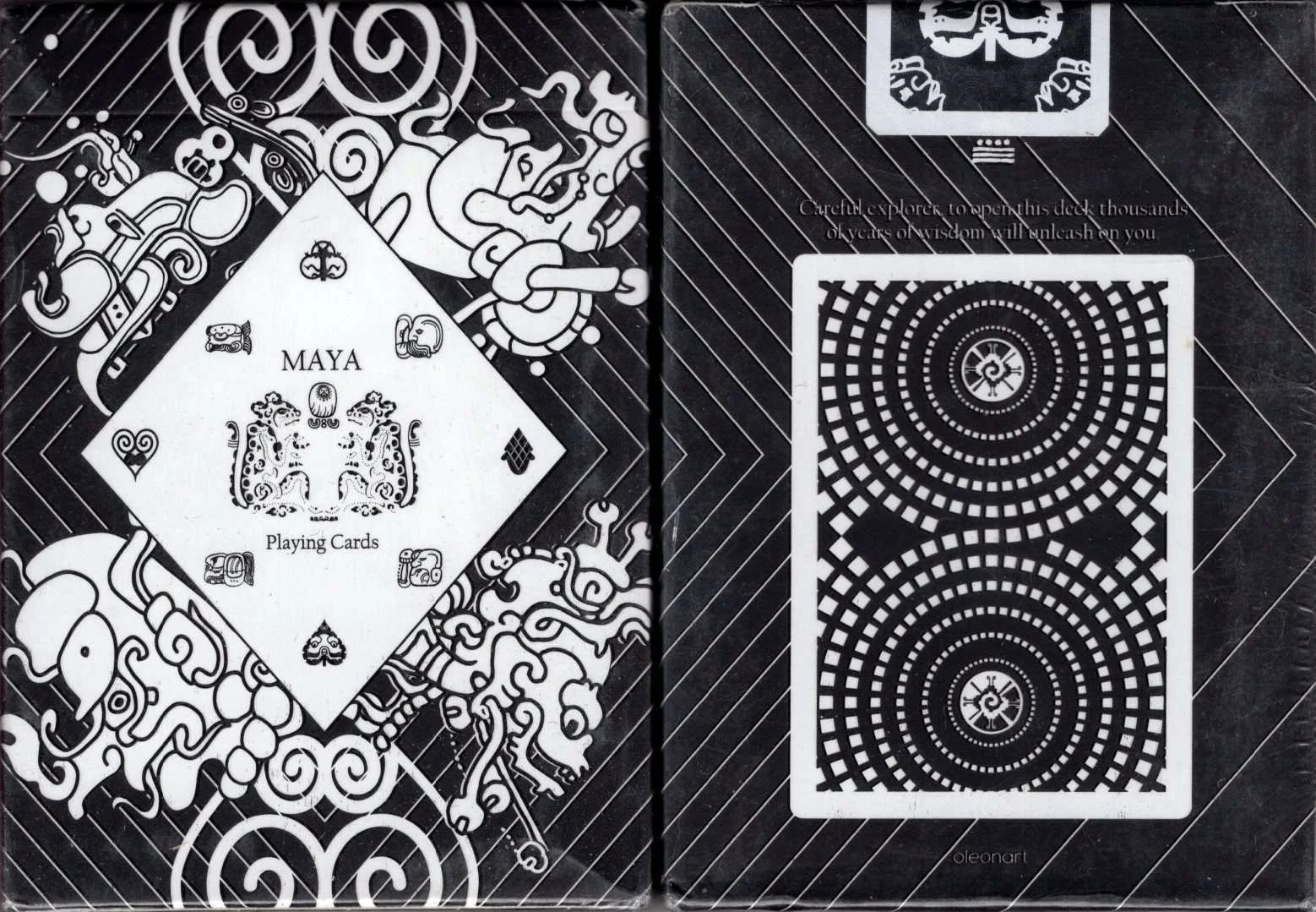 Maya Magic White Playing Cards