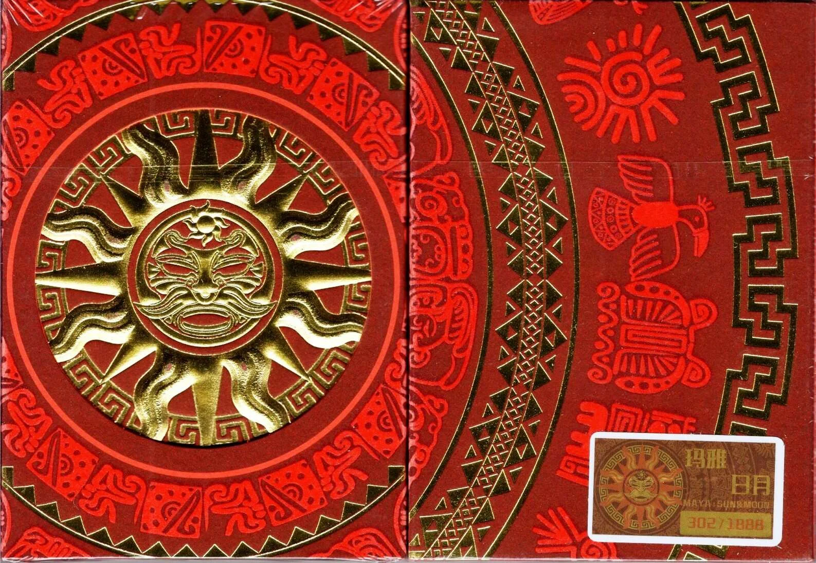Maya Sun Gilded Playing Cards