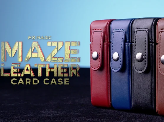 MAZE Leather Playing Card Case