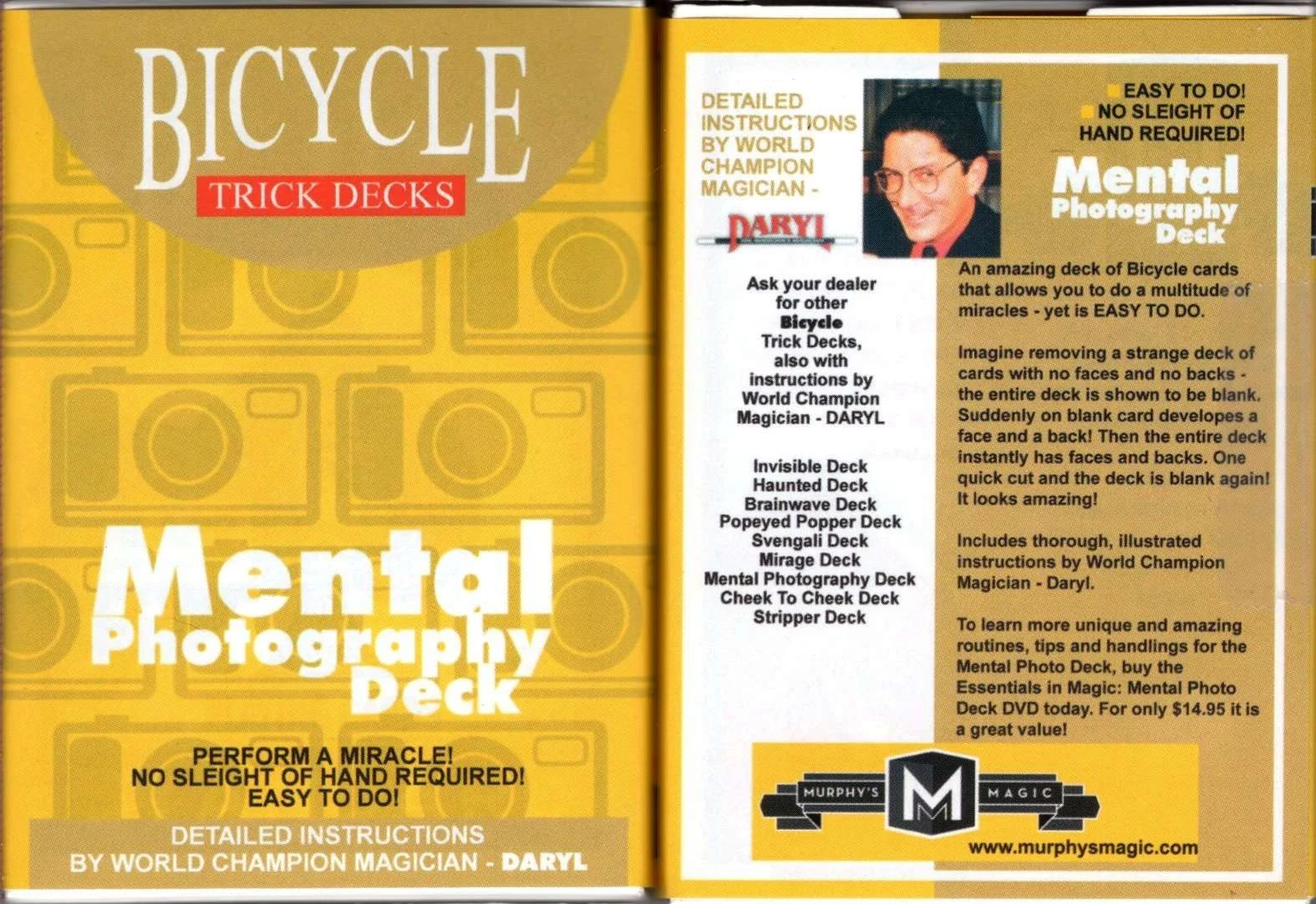 Mental Photography Red Bicycle Playing Cards