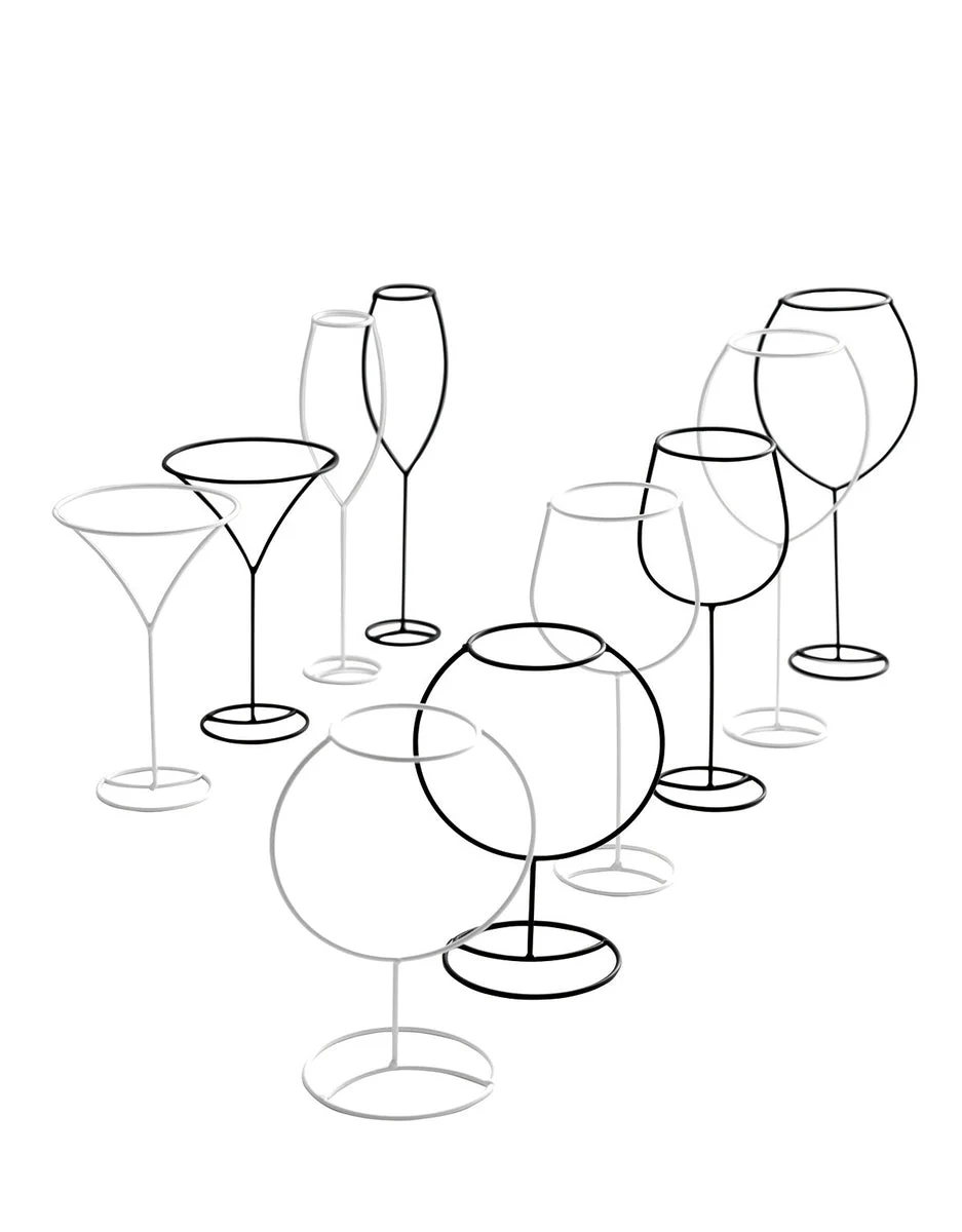 Metal Wire Bottles & Glasses By Antonino Sciortino