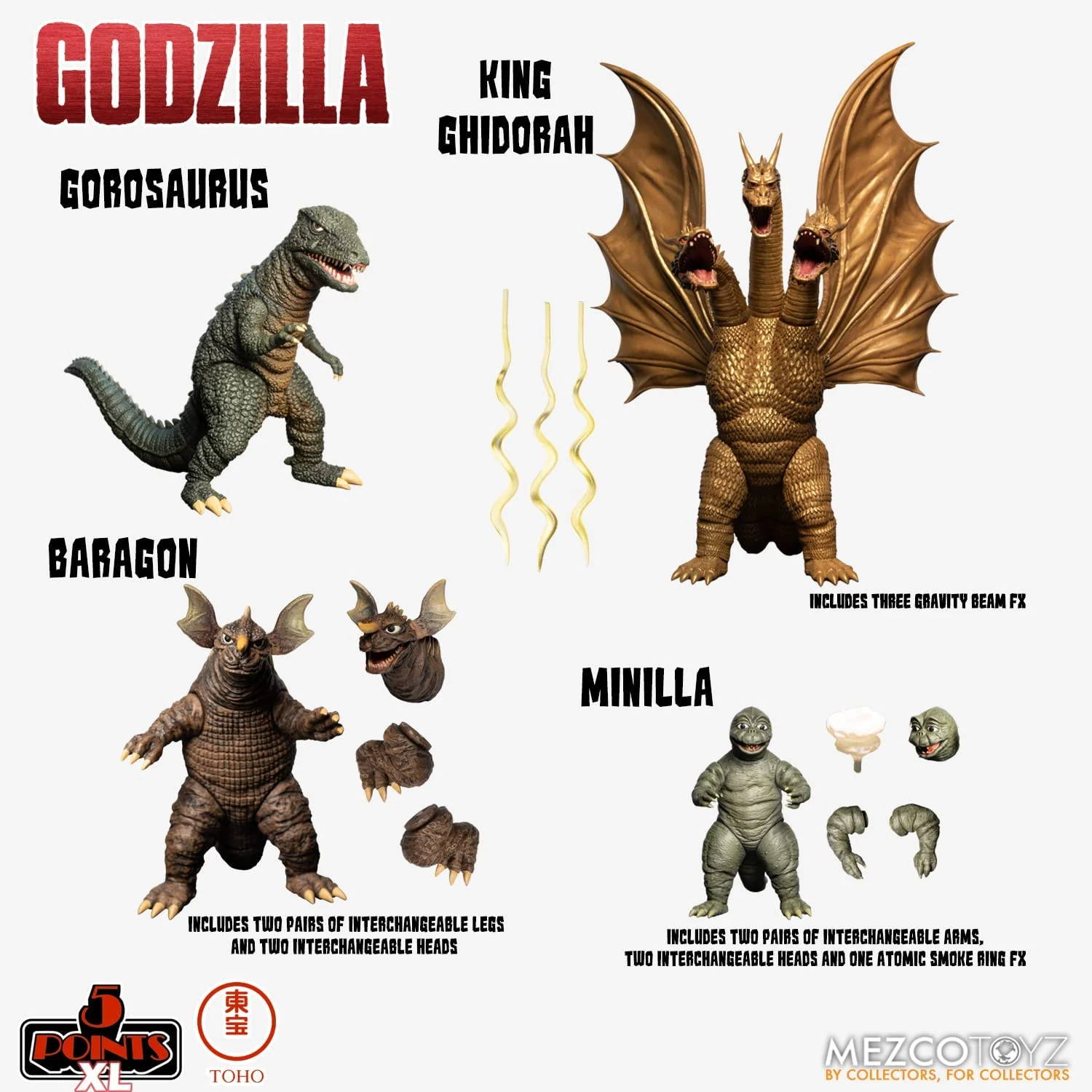 Mezco Boxed Set - Godzilla: Destroy All Monsters (1968) - Round 2