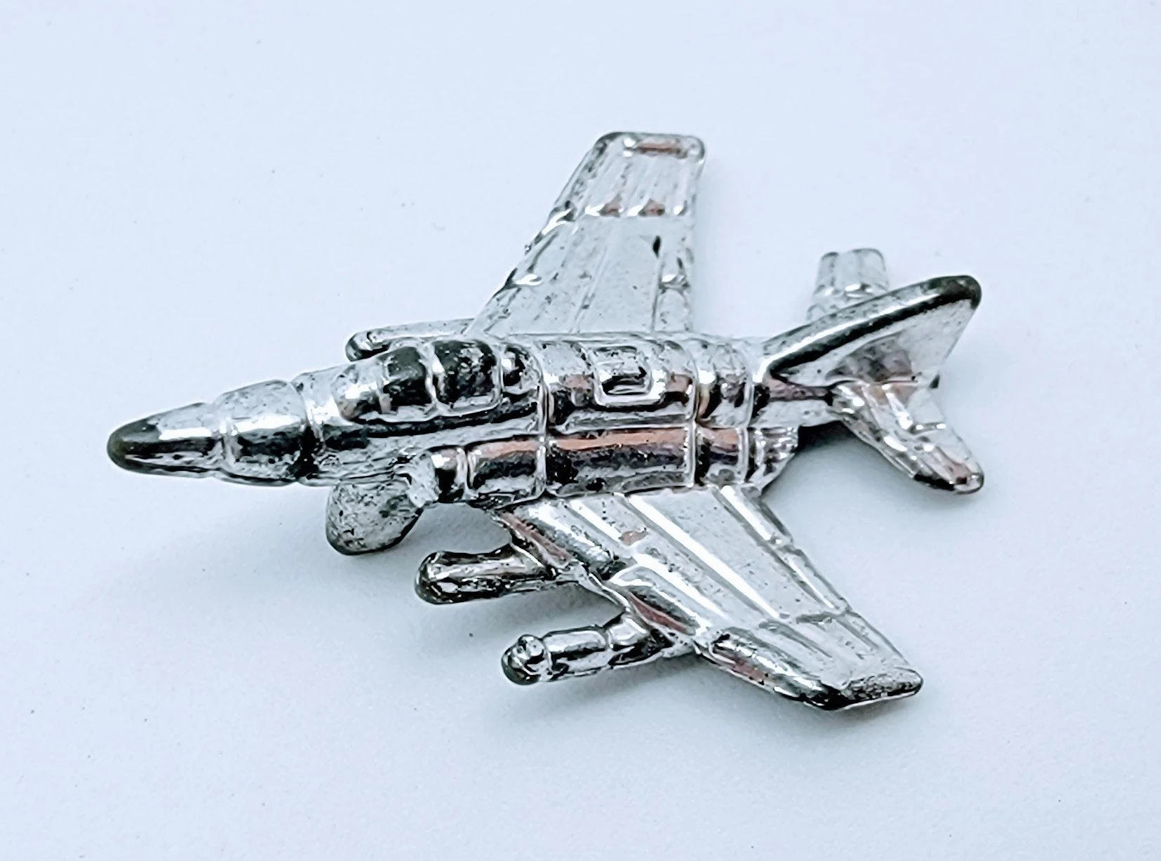 Micro Machines Military F-4 Phantom Chrome Miniature Toy MWAC2